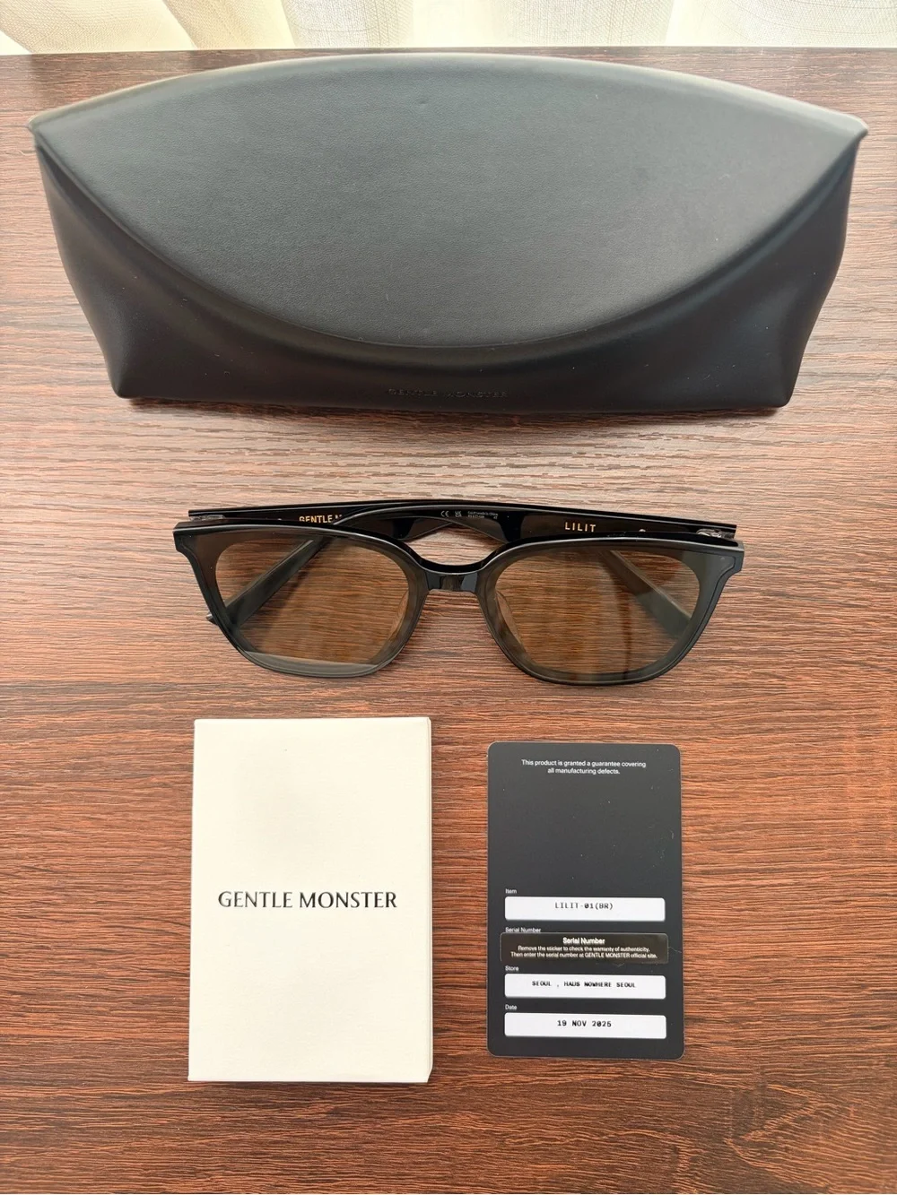 Gentle Monster Lilit 01 Black/Brown Unisex Sunglasses